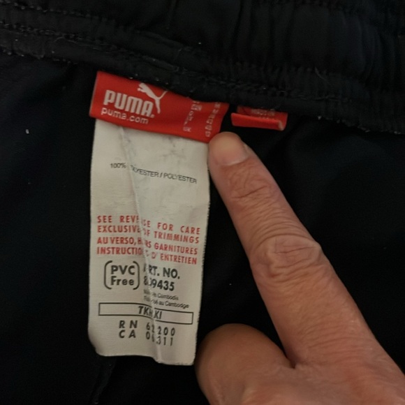 Puma Women's Black and Pink Athletic Shorts - Picture 3 of 3